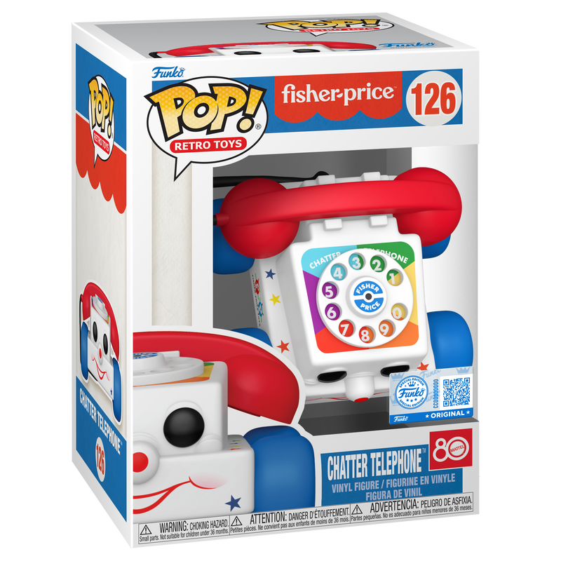 Fisher-Price POP! Retro Toys Vinyl Figure Chatter Telephone #126