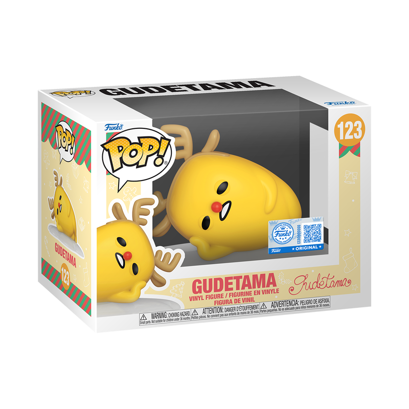 Sanrio POP! Vinyl Figure Gudetama (Reindeer Outfit) (Funko Original) #123