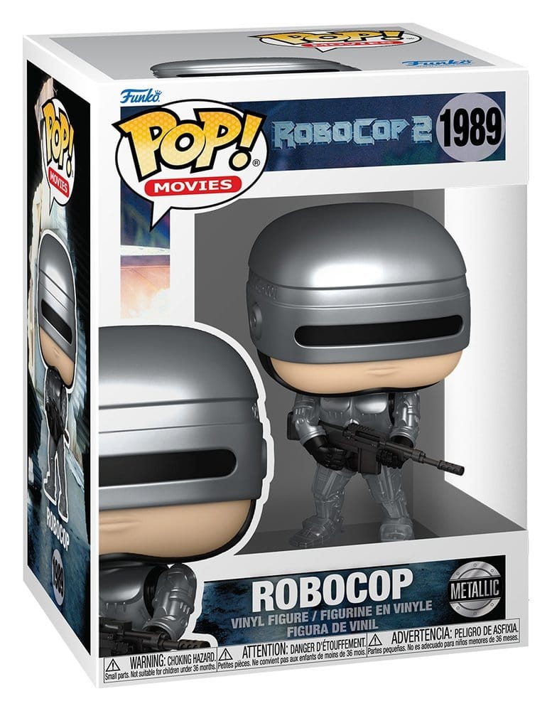 Robocop POP! Movies Vinyl Figures Robocop (Metallic) 9 cm