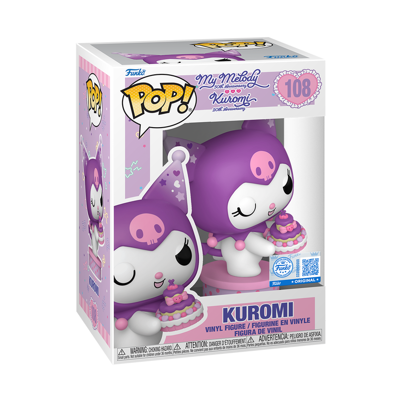 Sanrio My Melody Kuromi POP! Vinyl Figure Kuromi with Cake (Funko Original) #108
