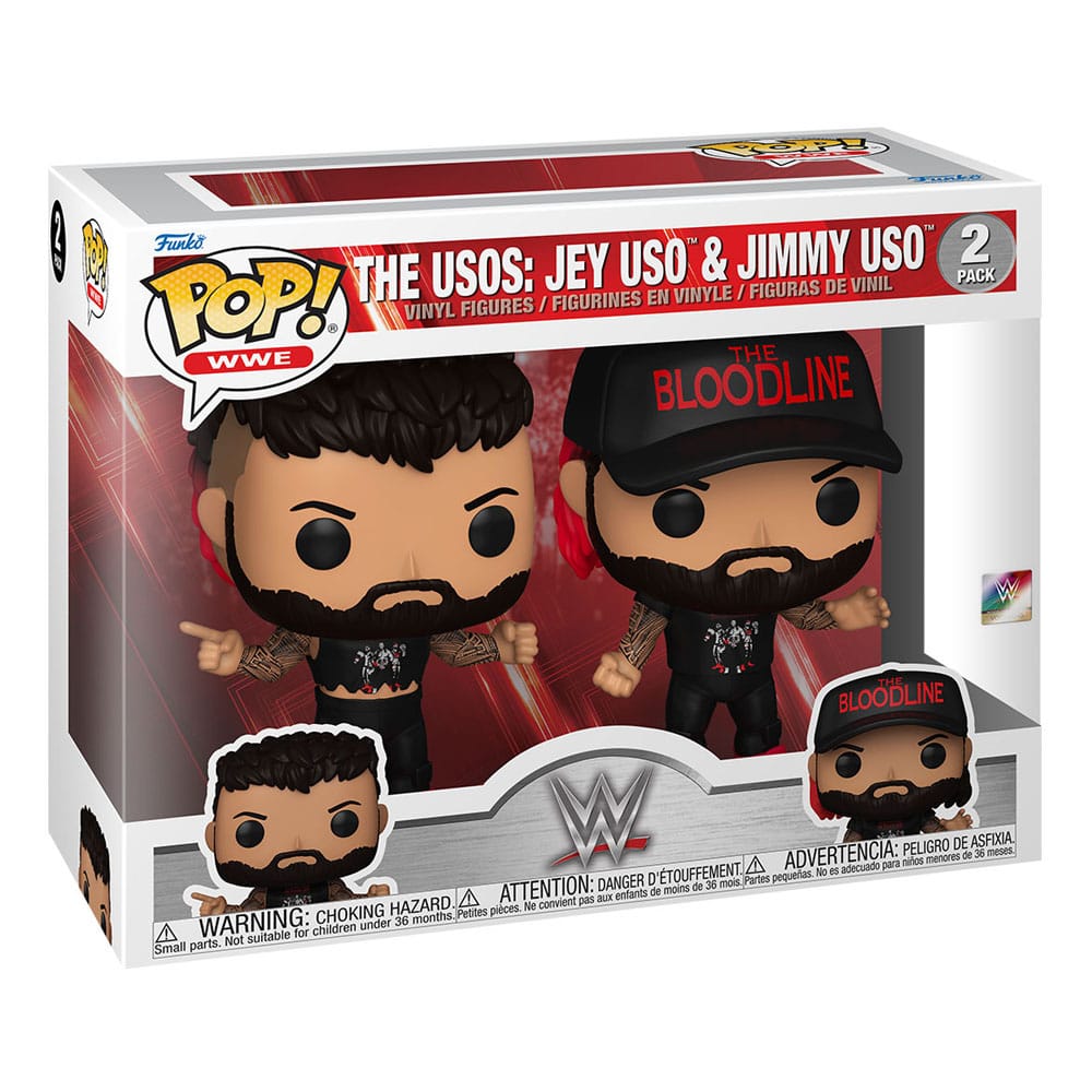 WWE POP! WWE Vinyl Figure The Usos: Jey Uso & Jimmy Uso 2 Pack