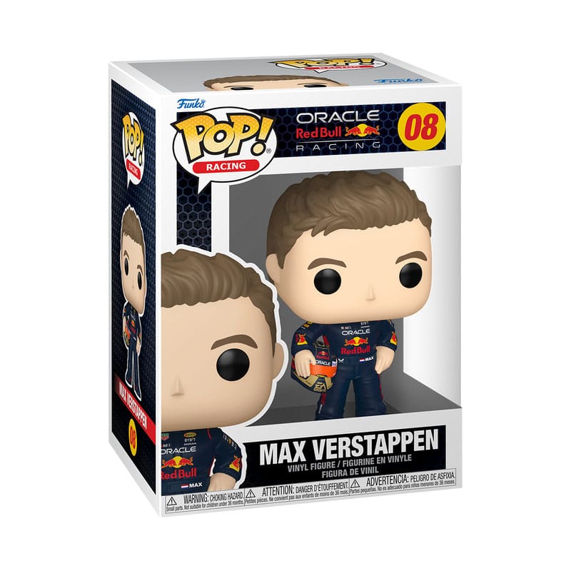 Oracle Redbull Racing POP! Racing Vinyl Figure Max Verstappen #08