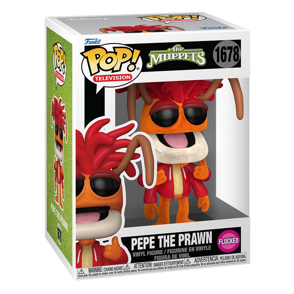 The Muppets POP! Television Vinyl Figure Pepe The Prawn (Flocked) #1678