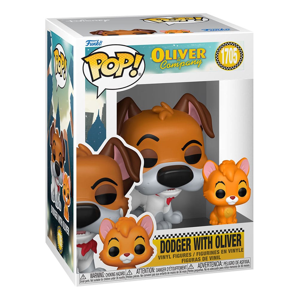 Oliver & Co. POP!&Buddy Movies Vinyl Figures Dodger w/Oliver 9 cm